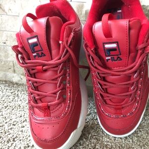 Red Fila Shoes